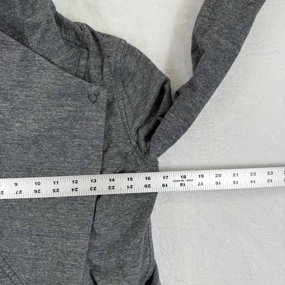 Lululemon That's a Wrap Cardigan Jacket Gray Heathered 4 Long Sleeve Thumb Holes - Picture 6 of 10